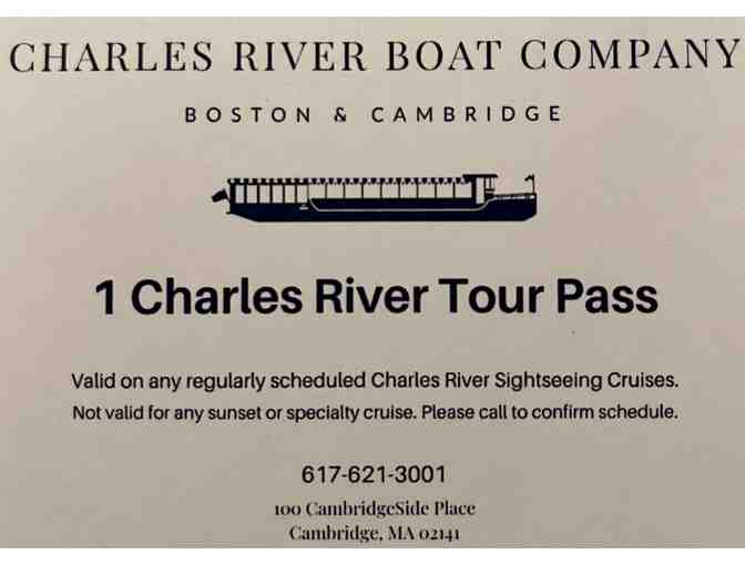 Two Charles River Tour passes for two people