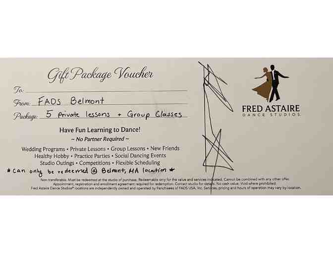 Fred Astaire Dance Studios - Five Private Lessons + Group Classes