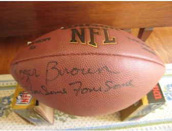 'Fearsome Foursome' Football - Signed by Roger Brown