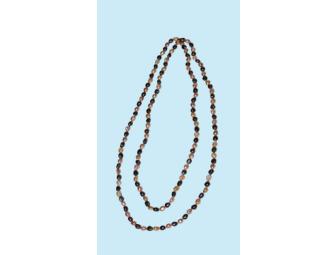 Black & Champagne Fresh Water Cultered Pearl Necklace