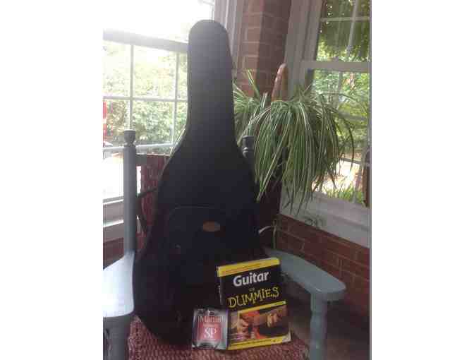 Ibanez Guitar (Model V70 NT 27 01) with Case, Strings, Tuner and 'Guitar for Dummies'
