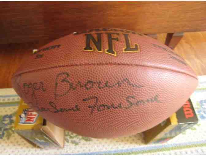 'Fearsome  Foursome' Football - Signed by Roger Brown