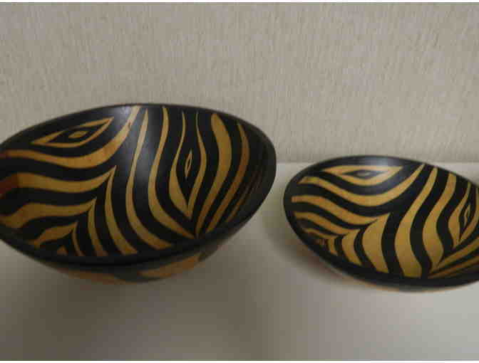 Set of handcrafted African bowls