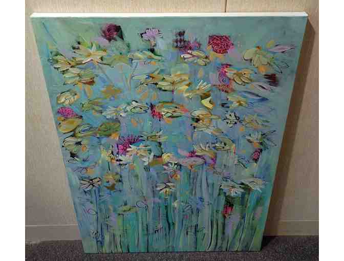 'Garden Party' acrylic painting by Carmen Duran Zaleski