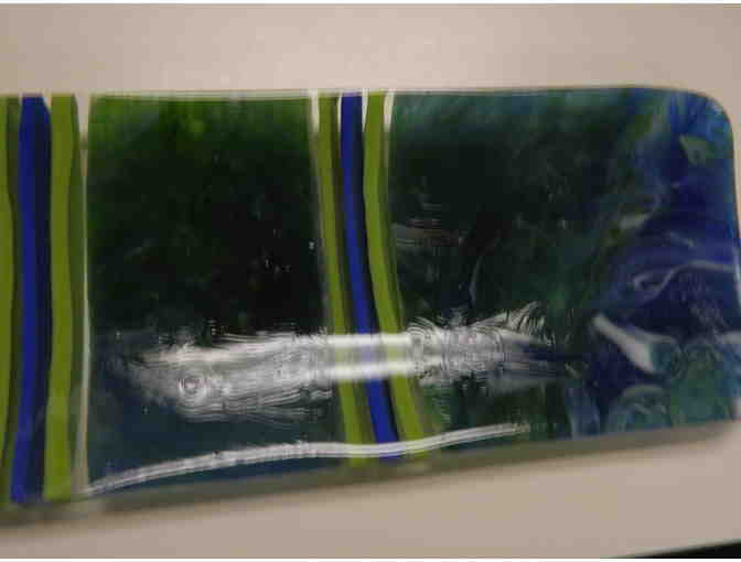 Fused glass tray by Debi McCullough