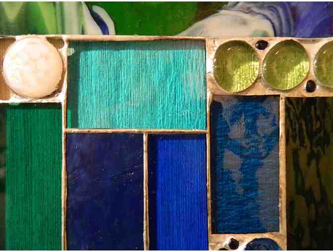 'Lake Holcombe Summer' stained glass by Kristen Bayerl Hulburt