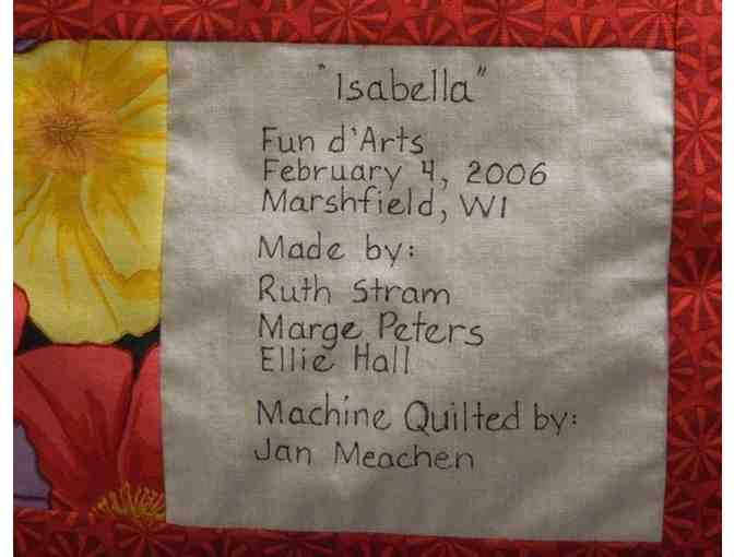 'Isabella' Floral Quilt - Fun d'Arts History!