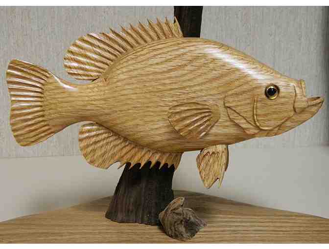 Crappie Carving by Bob Lehnherr