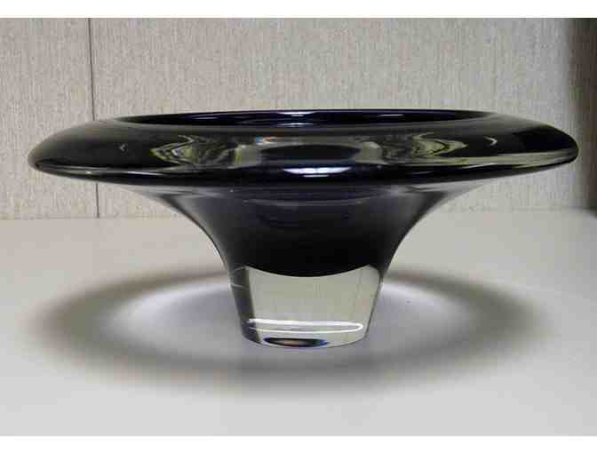 Handblown Dark Blue Glass Bowl