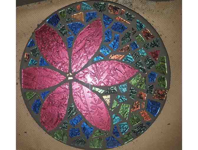 Set of 3 Stained Glass Stepping Stones by Debi McCullough