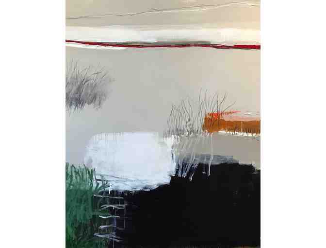 Brushland Ochre - Painting by David Beaumont - Photo 1