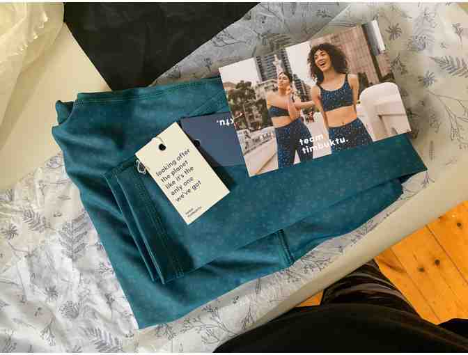 7/8 Jungle Green Leggings Size 10