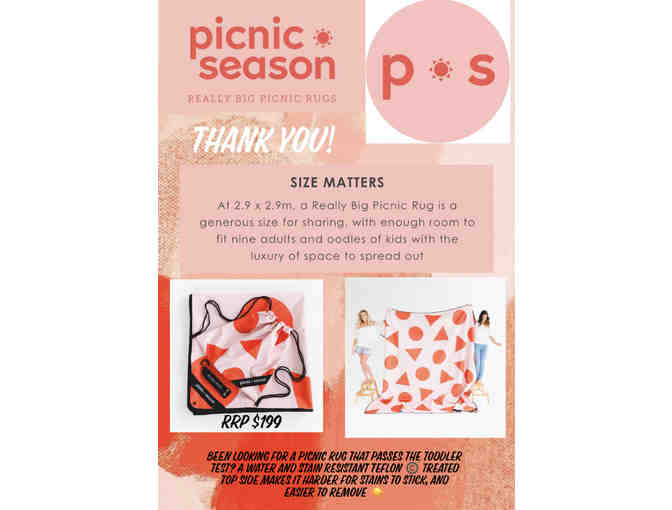 Picnic Season Rug and Carry Bag.