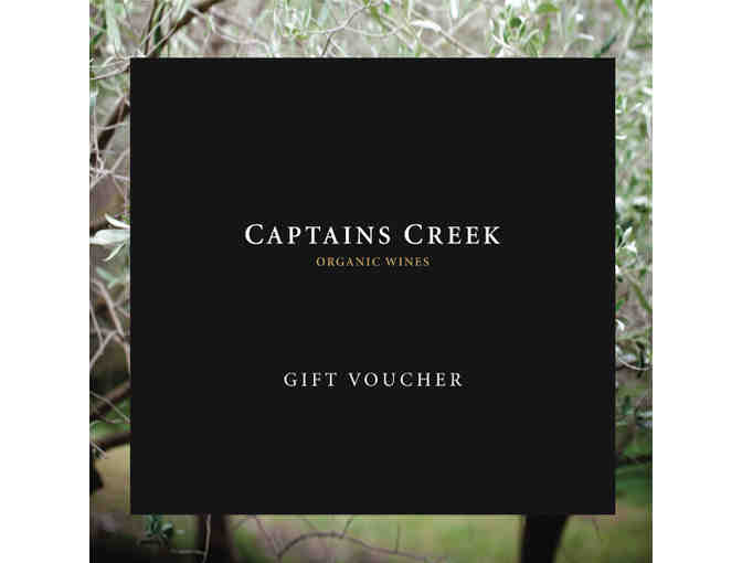 Captain's Creek Organic Wines Cellar and Restaurant Gift Voucher valued at $50 - Photo 1