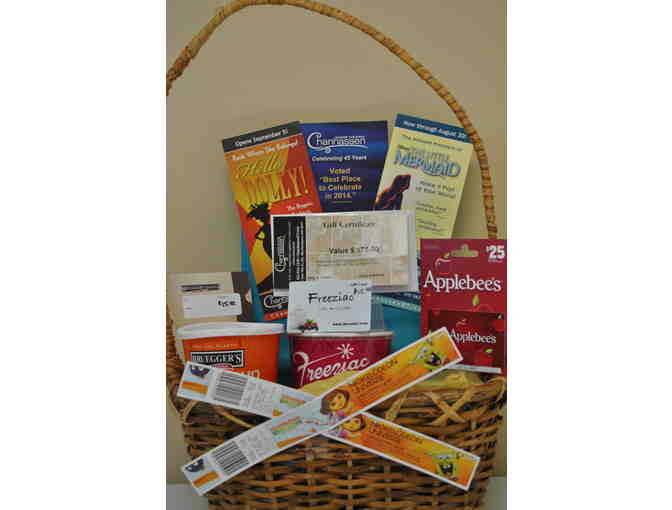'Out on the Town' Gift Basket- Chanhassen Dinner Theater, Nickelodeon Univ & MORE!