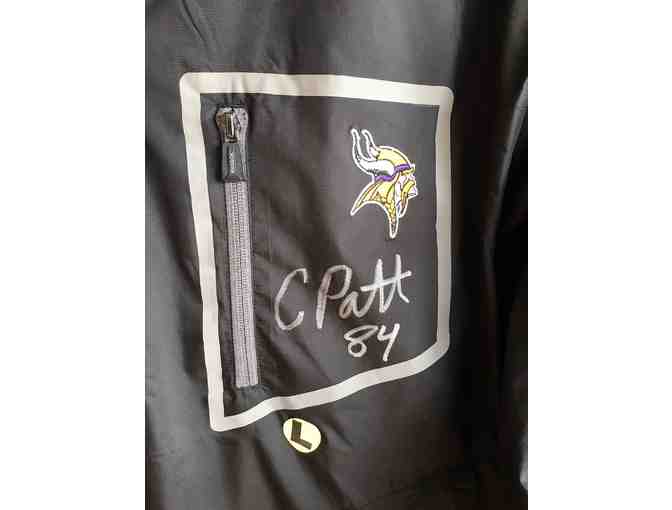 Reebok Sideline Jacket Autographed by #84 Cordarrelle Patterson