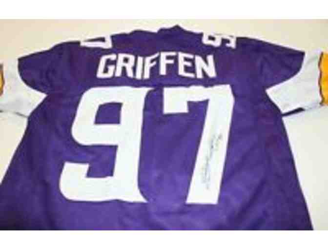 Everson Griffin Signed MN Vikings Custom Jersey