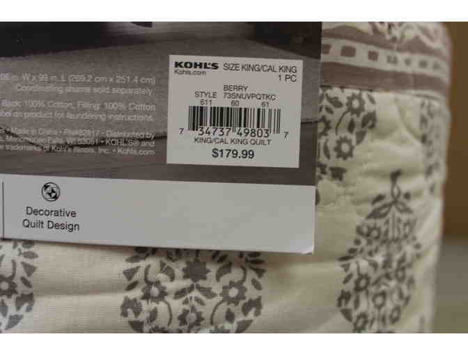 Sonoma Reversible King Quilt (Velvet Rose Patchwork Color)