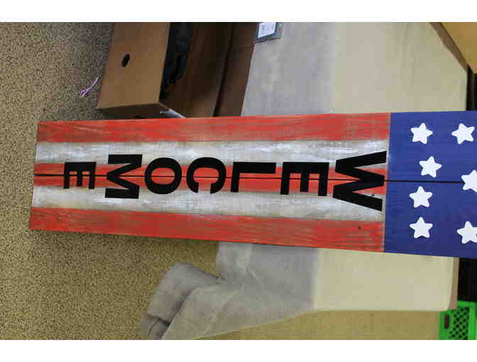 Large Handmade Wooden Welcome SIgn #2