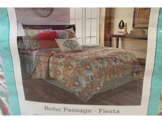 Waverly 4 Piece King Quilt Boho Fiesta Bedding Set