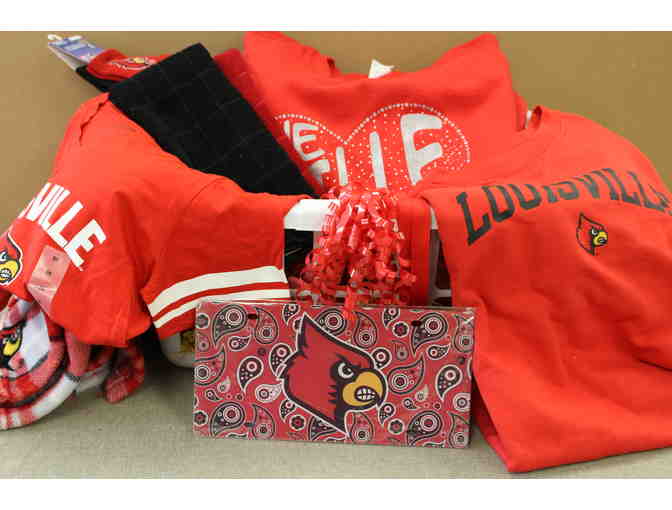 UofL T-shirt Basket and Gift Card - Photo 1