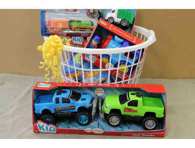 Boys "A Things With Wheels" Basket - Photo 1