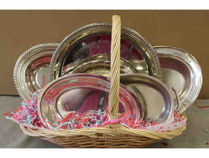Silver Serving Basket