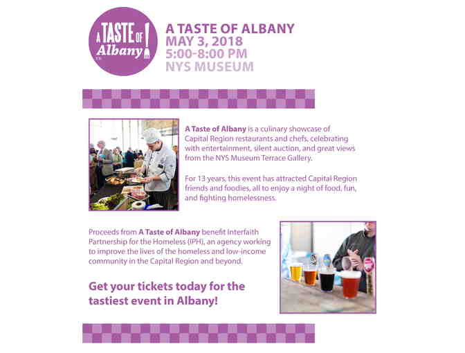 Four (4) Tickets to A Taste of Albany