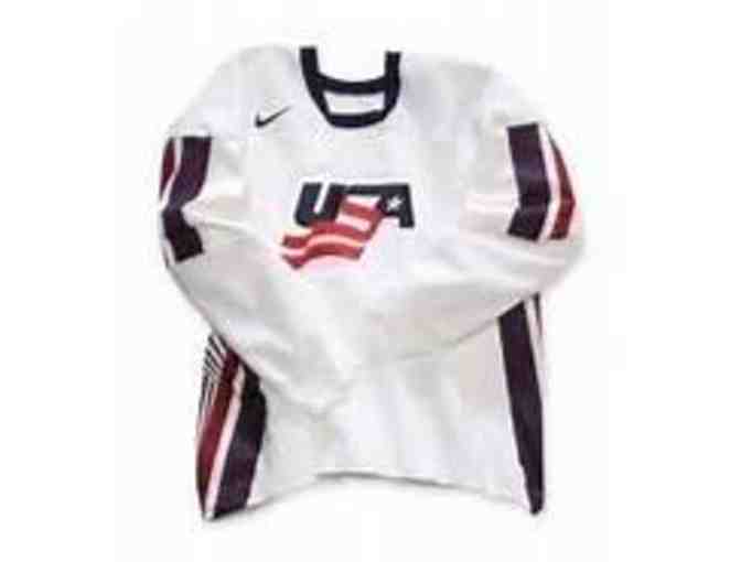 Team USA jersey signed by Ryan Miller of the Buffalo Sabres