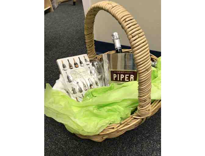 A 'Basket of Bubbly' Awaits Your Next Toast - Includes 12 Champagne Glasses and More!
