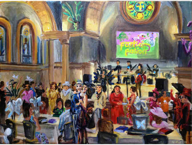 Live Painting of GROUNDBREAKING: Below 14th Street, by Katherine Gressel