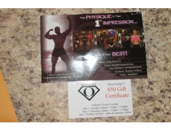 Body By O Boot Camp 50.00 Gift Certificate
