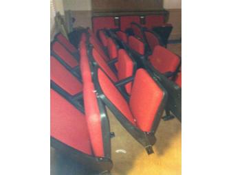 Red Fabric Theatre Chairs - Vintage Performing Arts Center - Shreveport, La.