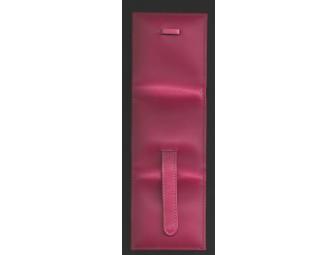 Tri-Fold Pink Bijou Calf Pocket Photo Wallet