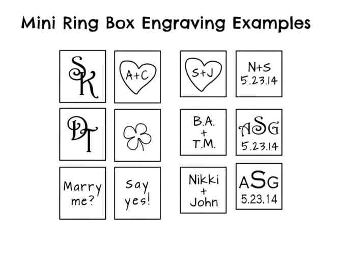 Mini Wedding Ring Box
