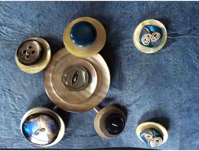 Button Blossom and Matching Earrings