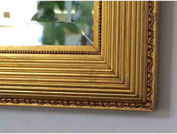 Beautiful Gold Leaf Frame with Beveled Mirror