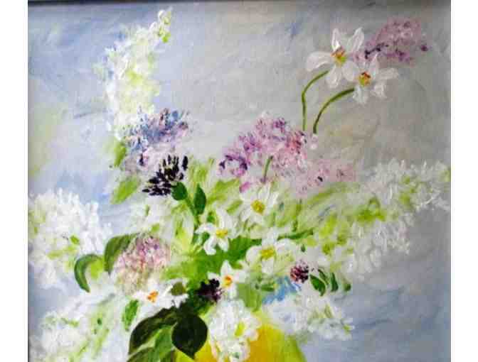 Pretty Acrylic Painting, Spring Arrangement