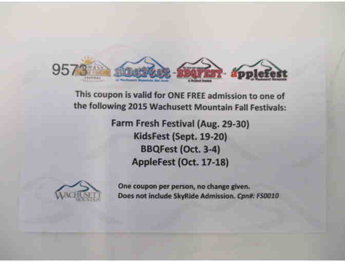 Family Fall Festival Package Wachusett Mountain