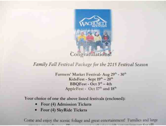 Family Fall Festival Package Wachusett Mountain