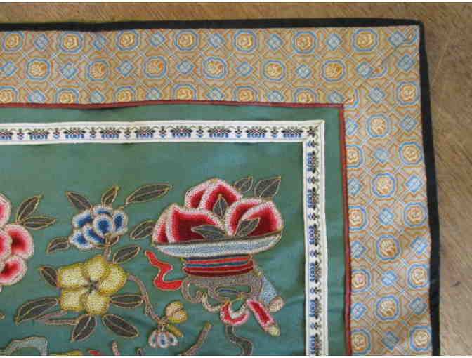 Chinese Seedstitch Embroidery Panel