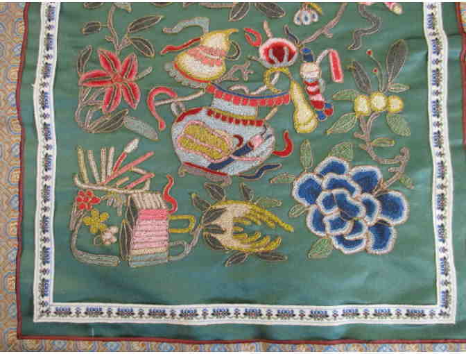 Chinese Seedstitch Embroidery Panel