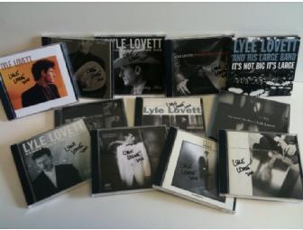 Lyle Lovett Autographed CD Collection