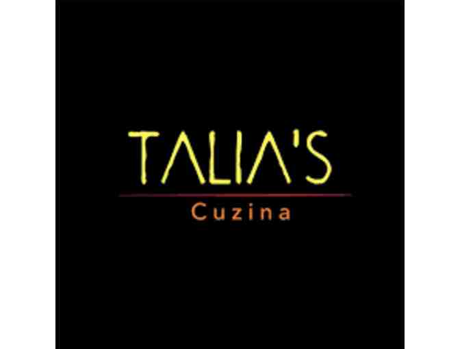 TALIA's Restaurant Gift Card- Dine in or Carryout $50