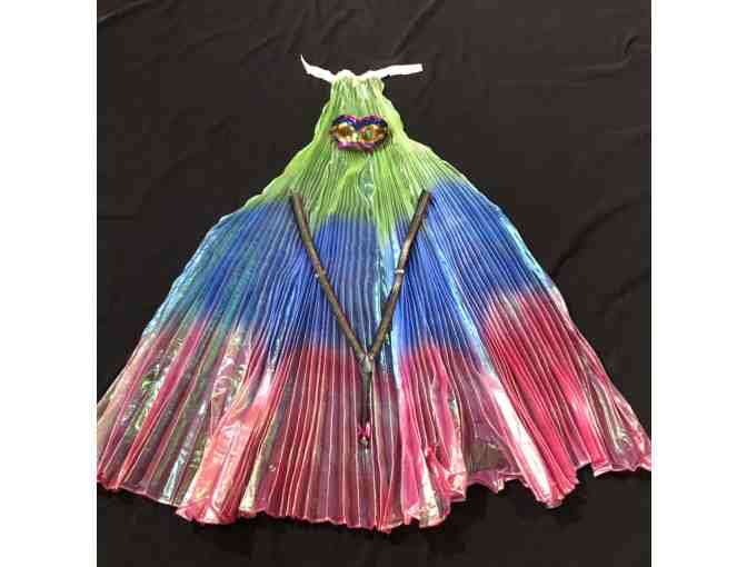 Amazing rainbow cape, suspenders, and mask from Incahoots! - Photo 1