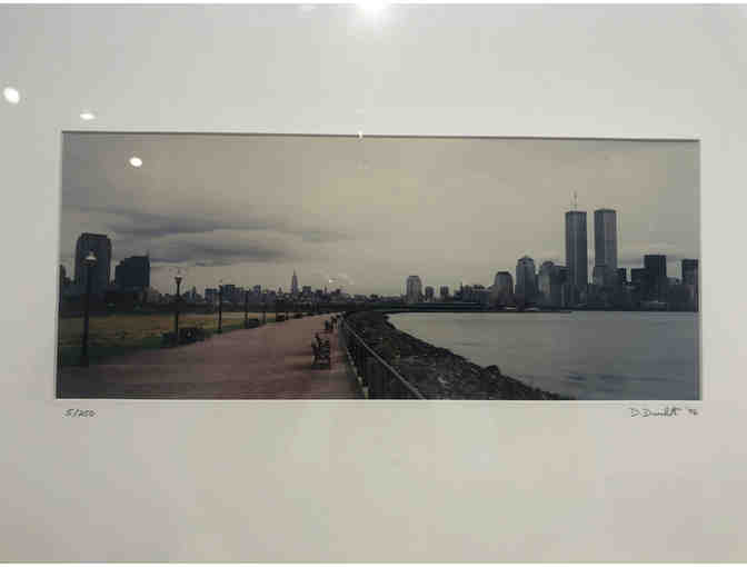 Signed and numbered photo print of NYC skyline pre-9/11