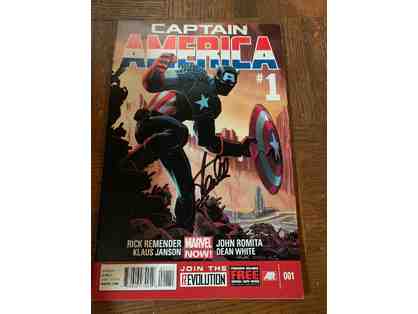 Captain America Stan Lee Autographed Comic Book