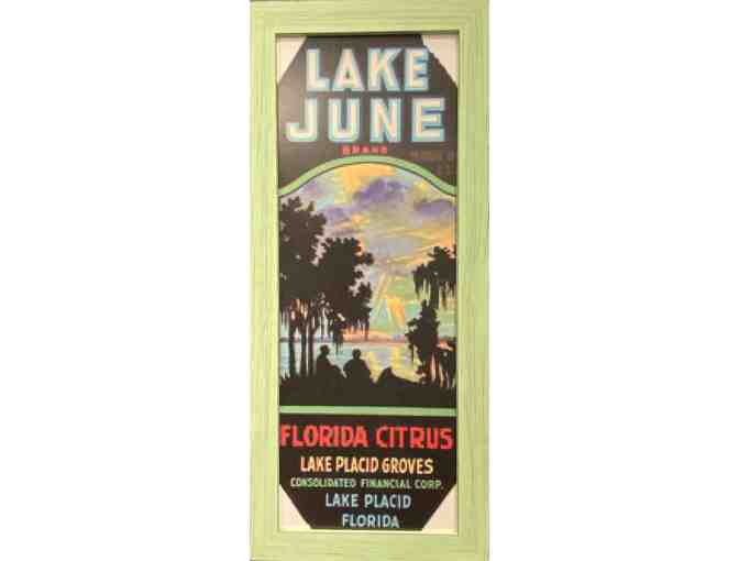 11 x 26 inch, Enlarged Label Print, Framed - Lake June - Photo 1