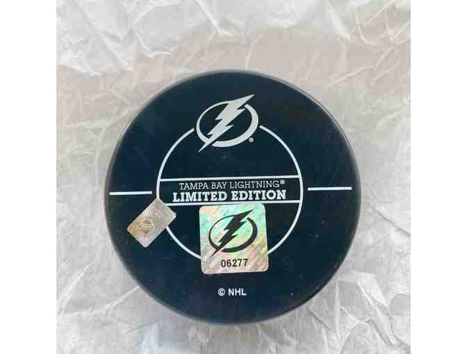 Tampa Bay Lightning Autographed Puck