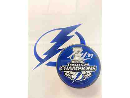 Tampa Bay Lightning Signed Puck